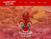 Tablet Screenshot of crawfishcookinforacause.com